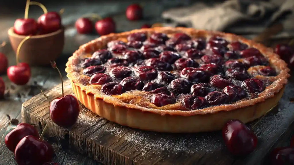 Tarte aux cerises au four : La recette simple pour un succès garanti ! 2 Tarte aux cerises au four dorée et croustillante