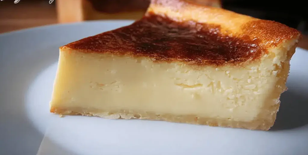 Délicieuse tranche de flan pâtissier maison avec dessus caramélisé, parfaite pour une recette flan patissier.