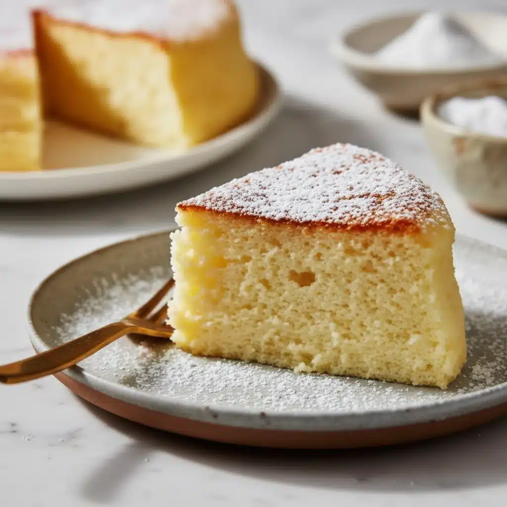 Le Gâteau Nuage Japonais Parfait : Douceur et Légèreté Incomparables 5 Gâteau Nuage Japonais à la texture fuwa-fuwa typique, cuit lentement au four au bain-marie.