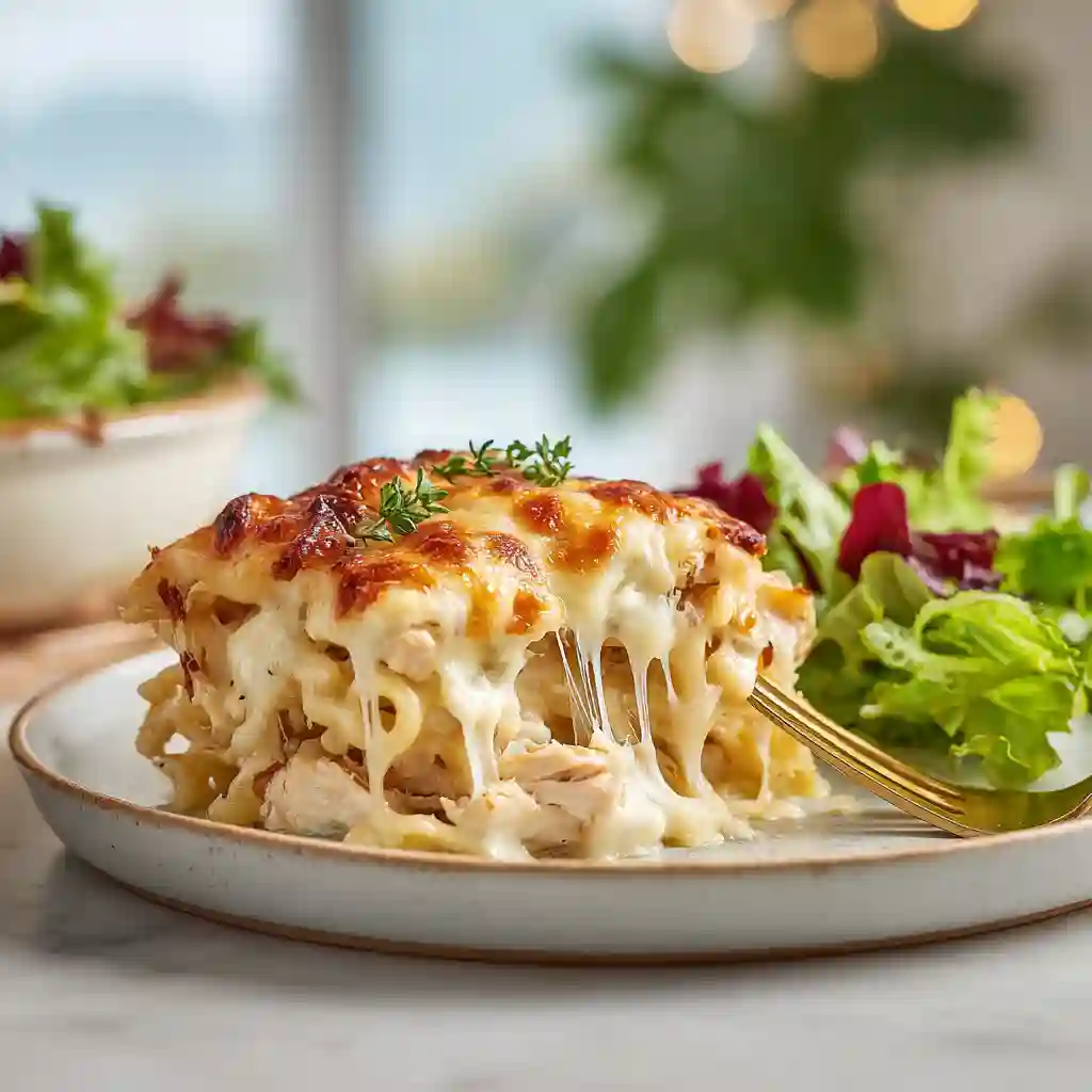 Gratin de Pâtes Poulet au Four : Recette Facile et Réconfortante 2 Gratin de Pates Poulet au Four