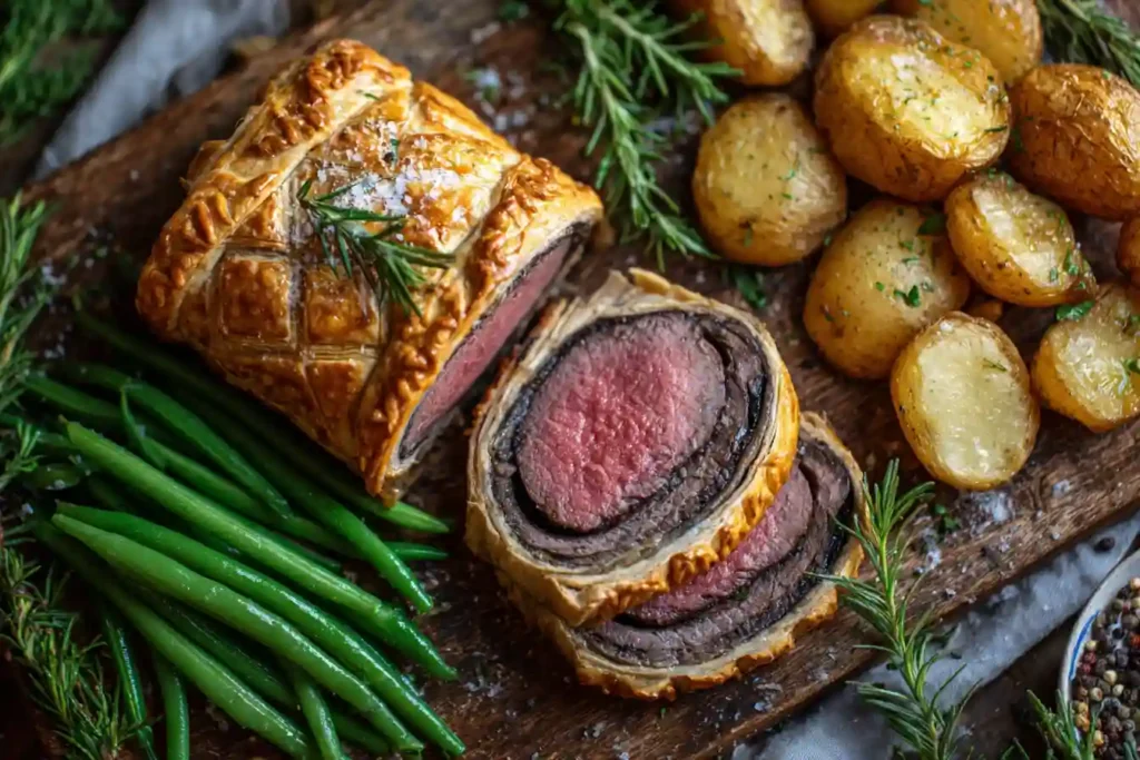Bœuf Wellington Facile : La Recette Garantie pour Épater Sans Stress 2 service boeuf wellington repas famille