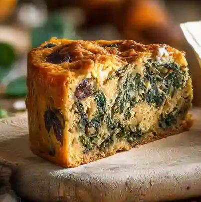 Le Pounti Auvergnat: La Recette Traditionnelle de l'Auvergne 3 ranches de pounti auvergnat servies avec une salade verte croquante