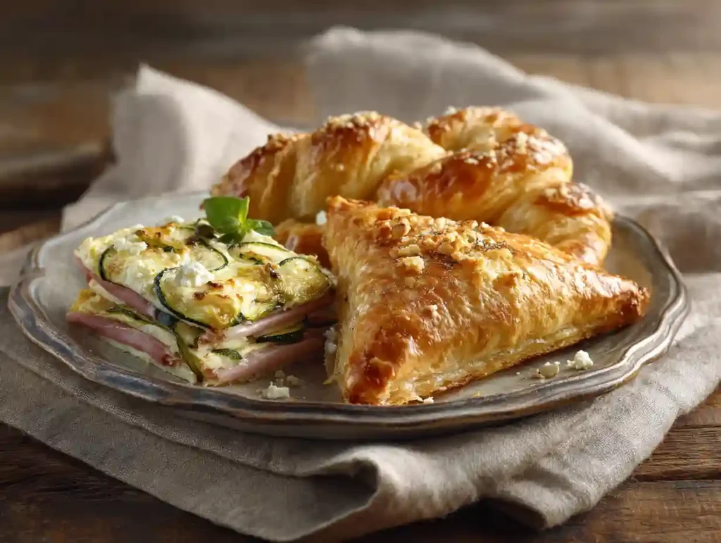 Feuilleté Apéro Au Four: Une Recette Gourmande pour Vos Apéritifs 2 Assiette de dégustation de notre recette de feuilleté apéro au four.