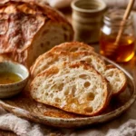 tranches de pain maison au four facile servies pour le repas de famille
