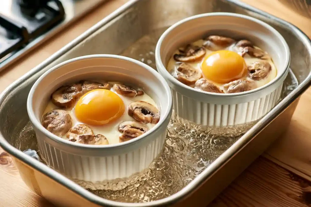 Oeufs cocotte au four faciles : le secret d'un jaune coulant irrésistible 3 cuisson au bain marie des oeufs cocotte au four faciles