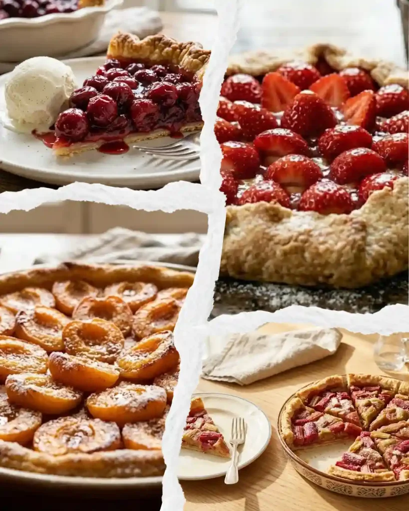 Recettes de tartes aux fruits : nos meilleurs desserts au four 3 Recettes de tartes aux fruits au four aux cerises fraises abricots et rhubarbe